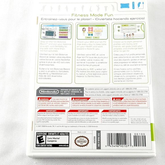 Nintendo Combo  Wii Fit Game With Wii Fit Balance Board - Picture 4 of 6